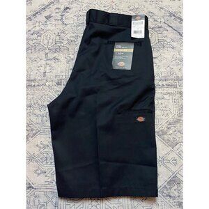 New Dickies Mens Loose Fit Size 38 Twill Work Shorts Black 13" Inseam Pockets